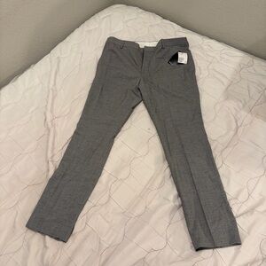 Gray H&M Skinny Fit Dress Pants